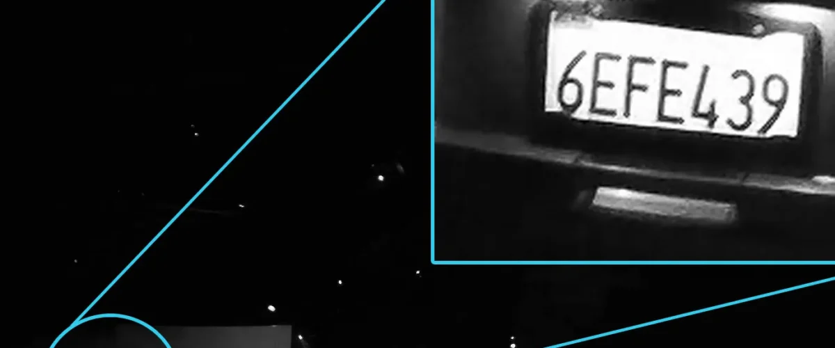 پلاک خوانی در شب و شرایط نور کم