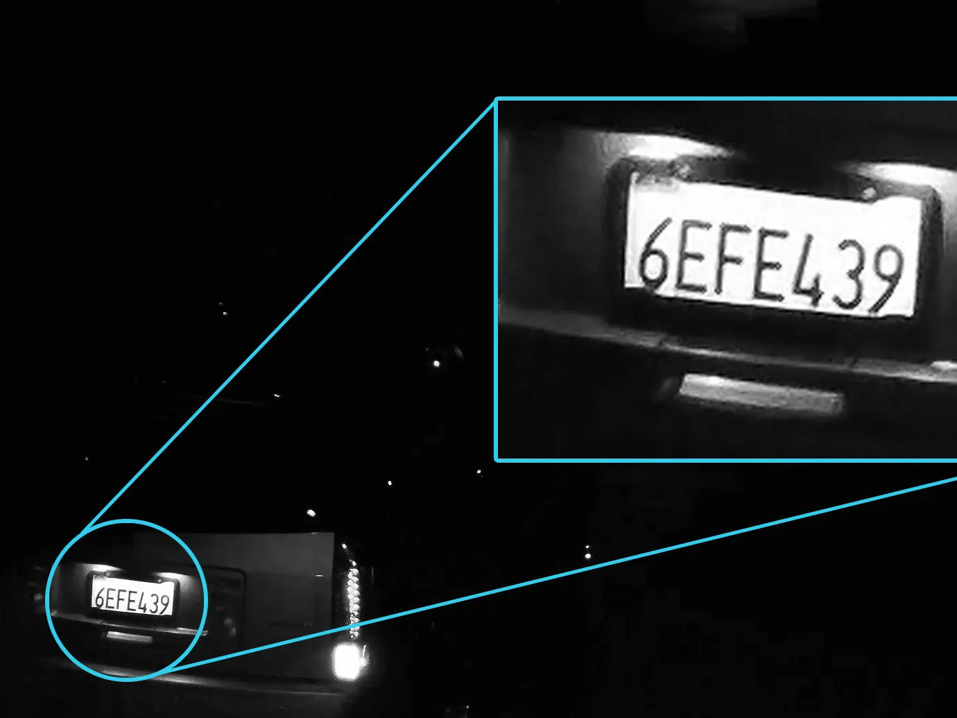 پلاک خوانی در شب و شرایط نور کم