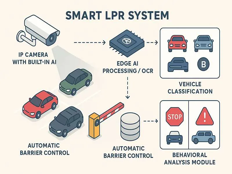 پارکینگ های دارای دوربین پلاک خوان هوشمند